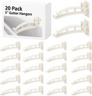 20 Pack 5  Gutter Hangers K-style Hidden Roof Gutter Support Bracket For Repa   