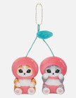 New Sanrio Mofusand Fruit Vegetable Plush Keychain Series Bag Holder Toy Purse