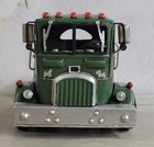 Jayland Metal Tin Truck   Chevy Chevrolet Model Large Trucking   Green Decor Art