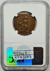 1722 Colonial Wood   s Hibernia Halfpenny Ngc Au-55 Bn Harp Left S-6600