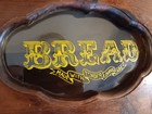 Vtg Wooden Bread Box W stenciled Glass Window Tender Loving Care 80 s Farmhouse