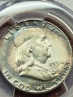 1954 50c Franklin Silver Half Dollar - Awesome Toning - Bu - Pcgs -au53