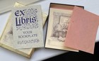 Vintage Book Plates Antioch Bookplate Co  Ex Libris Sail Boat Globe Desk
