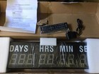 Led Timer Countdown up Wall Mounted Clock With Days Hrs Min Secs -10 Digits- Red