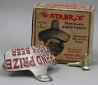 1940 s Starr  x  Wall Mount Beer Bottle Opener Grand Prize Lager Texas New Os