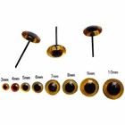 100pack Amber Glass Eyes Kits For Needle Felting Bears Dolls Decoys Sewing New