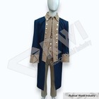 Men s Revolutionary War Officer Coat   Waistcoat   Navy Blue Regimental Uniform