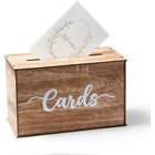 Rustic Wooden Wedding Card Box Gift Holder Easy Install Events Parties New