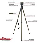 Bog Deathgrip Gp Aluminum Shooting Tripod - Od Green 1pc  New