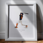 Jung Hoo Lee San Francisco Giants V1 Baseball 8x10 Print Poster Art Illustrated
