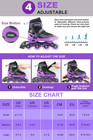 Inline Skates For Girls And Boys  Adjustable Kids Roller Skates With All Ligh   