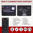 Pyle 3-pcs Wireless Bt Streaming Stereo System W  Mp3  Usb  Fm Radio  Bass Refle