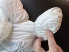 Vintage 1988 Fisher Price Puffalump Mouse Rattle Baby Plush Pink Blue White