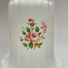 Frosted Vintage Glass Fairy Lamp Light Floral Hobnail Candle Holder