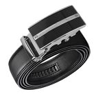 Genuine Leather Mens Ratchet Belt Belts For Men Adjustable Automatic Buckle