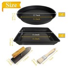 Round Stepping Stone Molds  4 Size Cement Paver Molds For Concrete Black