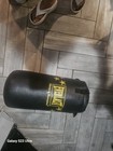Everlast Heavy Bag Hanging Punching Bag Black With Yellow Logo  25 Pounds