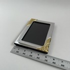 Lot Of 3 Vintage 3 5x5    5x7  Picture Photo Frame Art Deco Matching Set 2-tone