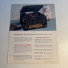 Vintage 1950s Philco Models 712-x  714-x   1349 Radio Specification Sheet