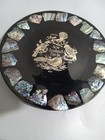 Vtg Australia New Zealand Birds Abalone Souvenir Plate - Fantail  Tui  Kiwi  Kea