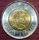 Canada 2020 Toonie Two 2 Dollars Elizabeth Ii 75 Anniversary  Victory Wwii- 28mm