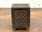 Vintage Iron Coin Bank 1897 J e  Stevens Antique Collector   s Item Tt1
