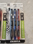 Zebra Fountain Pen Set 0 6mm Fine Point Assorted Colors Non Toxic Ink 9 Lot Of 3