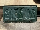 1961-68 Hawaii License Plate 2a-2512 Vintage Green Aloha State Original