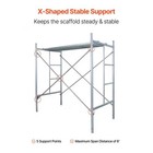 Scaffolding Cross Brace 6ftx4ft  8-pc Carbon Steel Scaffold Cross Supports X-sha