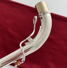 Shiny Silver Plated Straight Neck For C Melody Saxophone Size 24 00 Mm