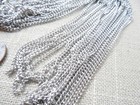 Vintage Nos Lot Of 12 Silver Tone 16  Chain Necklaces Good For Pendants Db  1