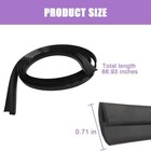 Car Door Seal Strip  Rubber Double Layer Vehicle Weather Stripping  32 8ft 5 Hol
