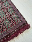    antique Konya Karap  nar Small Cicim Rug 18 x37   80yo Tribal Handwoven Wool Rug