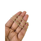 Real 10k Gold Cuban Curb Link Chain Necklace Choker 2 5mm 16 Inch Women Ladies
