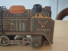 Vintage Yonezawa Japan Tin Litho Friction Express Train Toy Locomotive Nyc