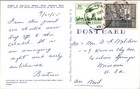 Vintage Haiti Postcard   Stamps Sans-souci Palace Chapel Milot