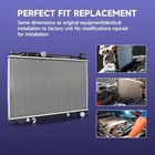 Engine Coolant Radiator With Transmission Oil Cooler Compatible With Nissan 