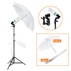 Photo Studio Continuous Lighting One Umbrella Light Lamp Photography Stand Kit