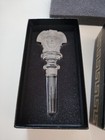 Rosenthal Versace Glass Crystal Clear Frosted Bottle Stopper Medusa Open Box 