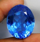 107 80 Ct Natural Blue Tanzania Of Tanzanite Certified Oval Cut Gemstone