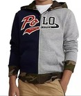 New Polo Ralph Lauren Boys Color-blocked Fleece Hoodie   Jogger Track Pants M 10