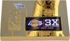 Shaquille O neal Lakers Signed 12  Replica Trophy - Three Time Champion