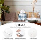 Tissue Box Cover Modern Square Leather Tissue Holder Decorative Blue Marble