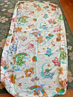 Vintage American Greetings Care Bears Twin Fitted Sheet Fabric   1982