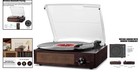 Bluetooth Vinyl Record Player With Stereo Speakers And 3-speed Turntable