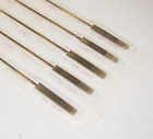 50 Tattoo Needles Professional 13 Mag Flat Bug Pin Shader Sterilized Disposable