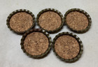 5 Un-used   Vintage Hires Root Beer Special 5c Cork Lined Bottle Cap