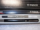 5 New Parker   vector  Rollerball Pens Black And Chrome With Display Boxes