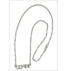Silver Tone Zodiac  Sign  gemini  Astrology Pendant Necklace 20 