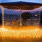 800 Led Net Mesh Fairy String Curtain Light Outdoor Party Xmas Home Decoration
